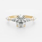 The Avery Ring - Oval With Marquise and Round Brilliant Band